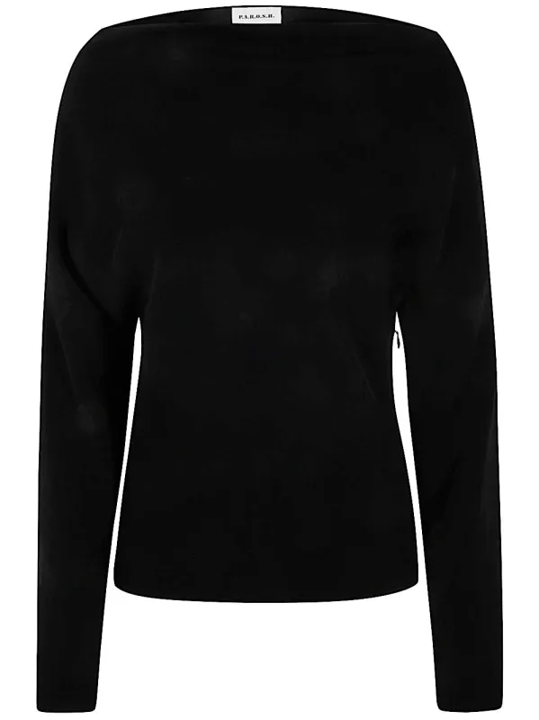 LONG SLEEVE BLOUSE WITH DROPPING NECKLINE sold by Lord & Taylor