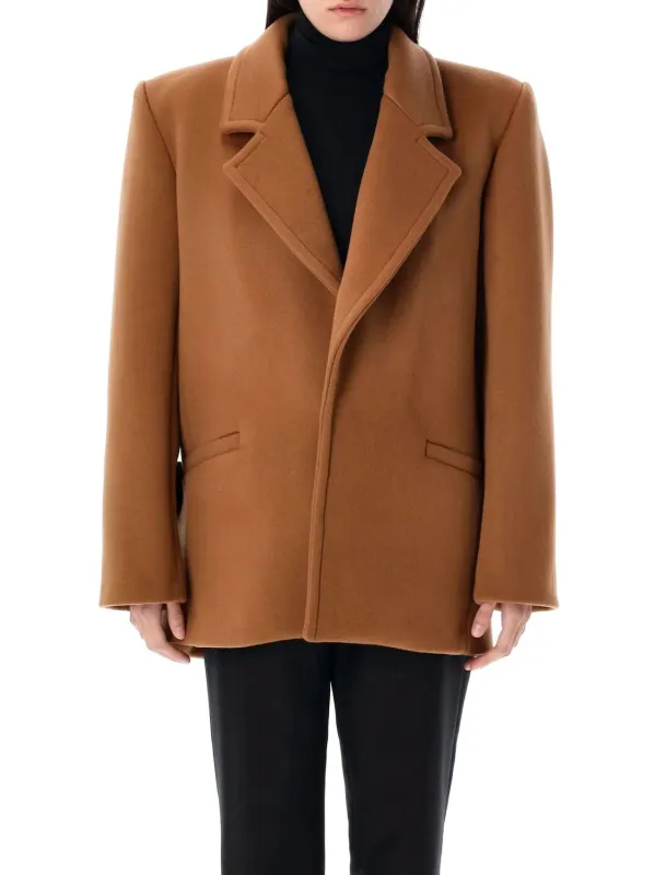 CAMEL WOOL SHORT COAT sold by Lord & Taylor