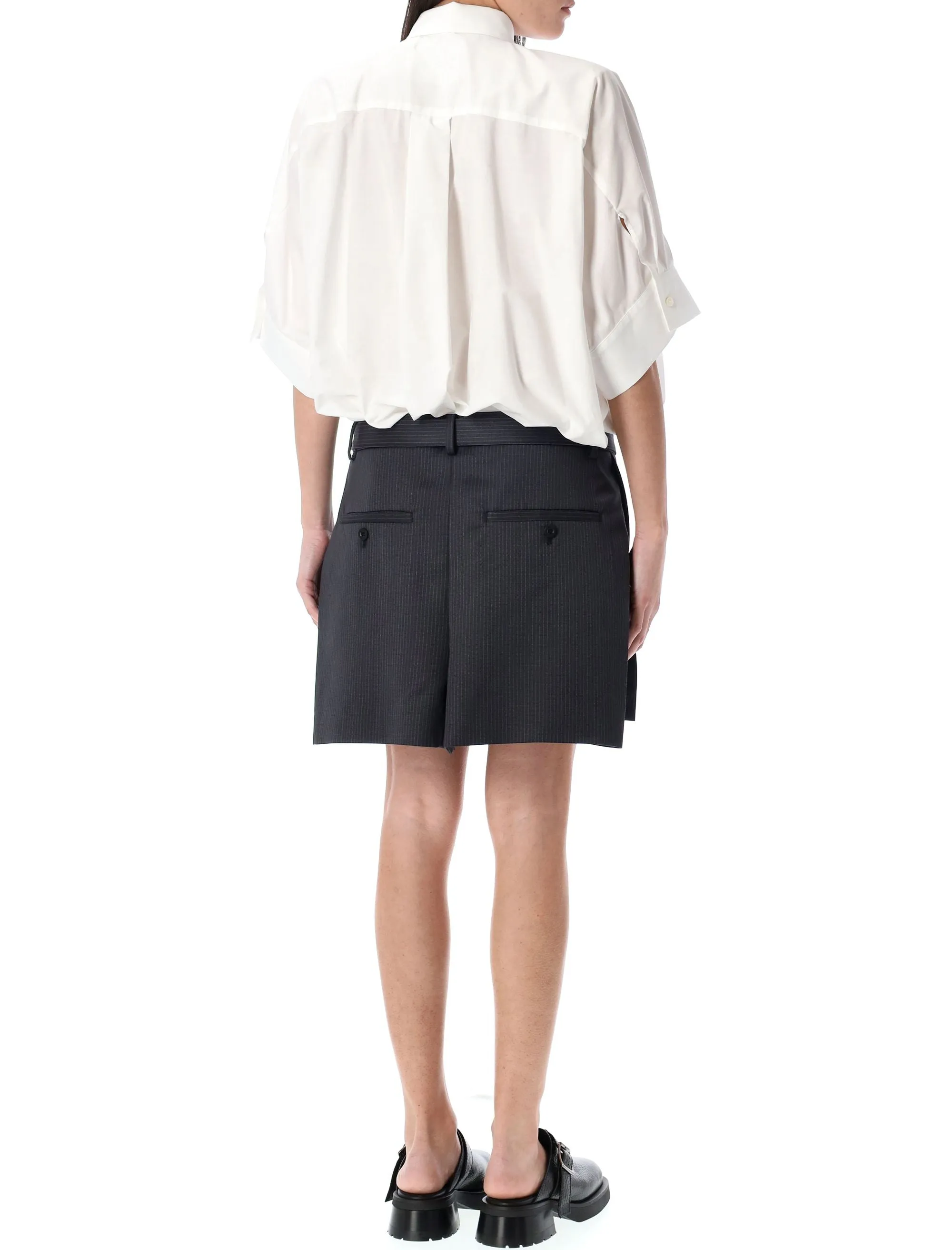 COTTON POPLIN X WOOL MINI DRESS sold by Lord & Taylor product image thumbnail 2