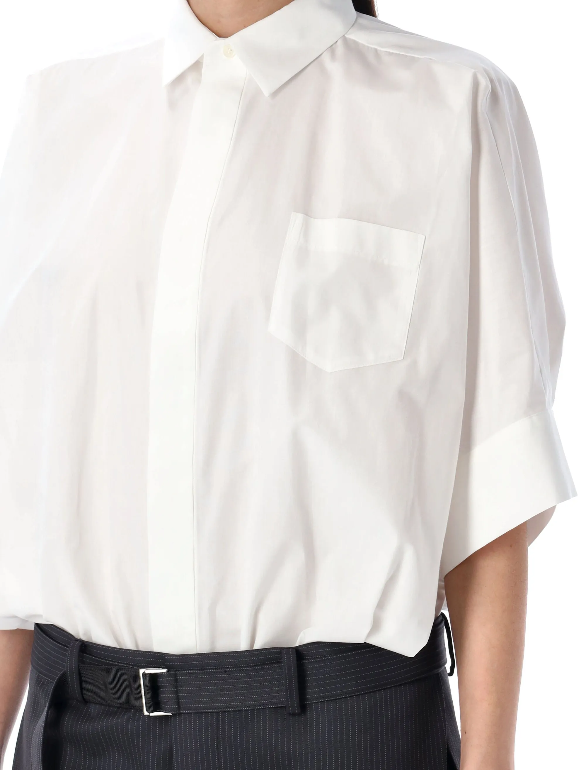 COTTON POPLIN X WOOL MINI DRESS sold by Lord & Taylor product image thumbnail 3