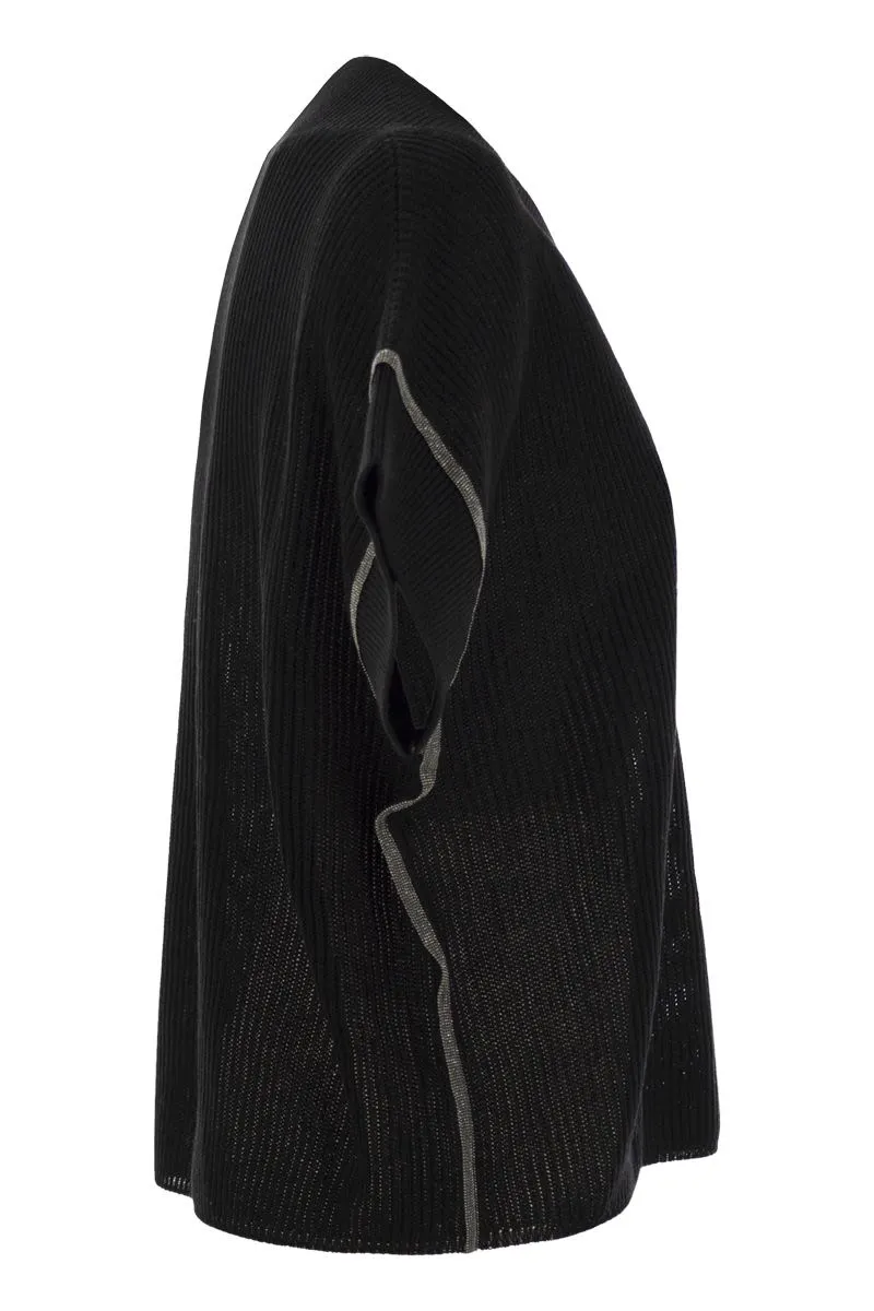 COTTON RIB KNIT T-SHIRT WITH PRECIOUS TRIMS sold by Lord & Taylor product image thumbnail 3