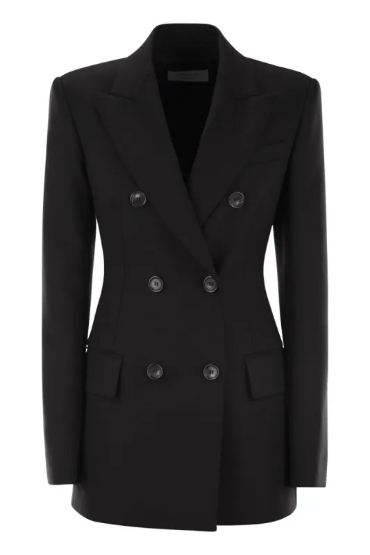 STRETCH WOOL FITTED BLAZER sold by Lord & Taylor