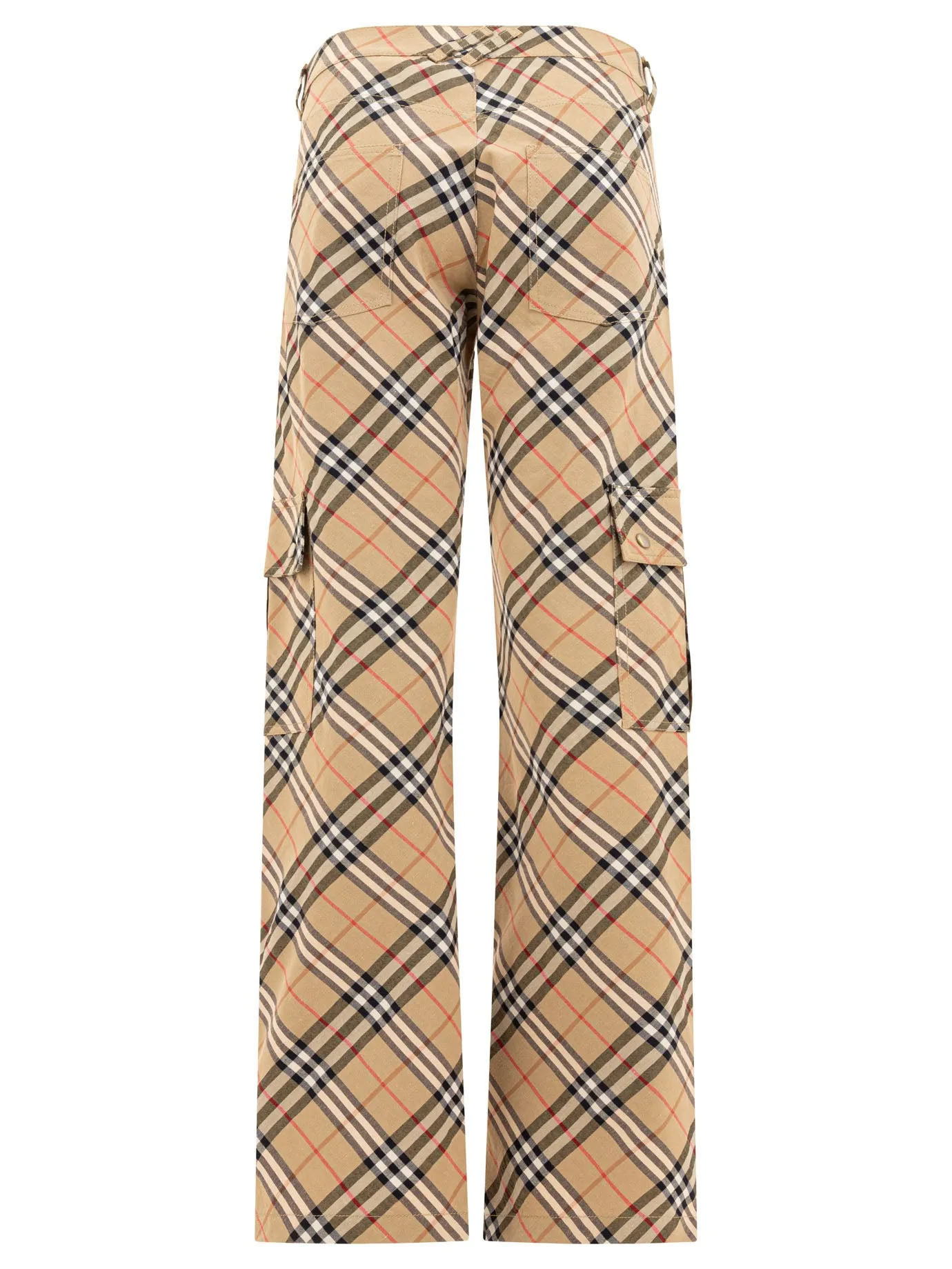 STRAIGHT LEG CHECKED CARGO PANTS sold by Lord & Taylor product image thumbnail 2