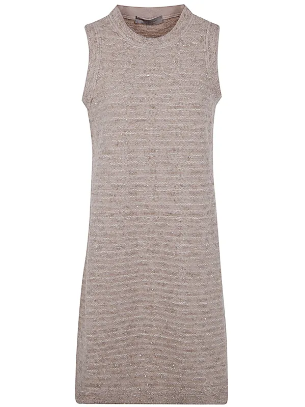 PATTERN CRYSTAL SLEEVELESS DRESS sold by Lord & Taylor