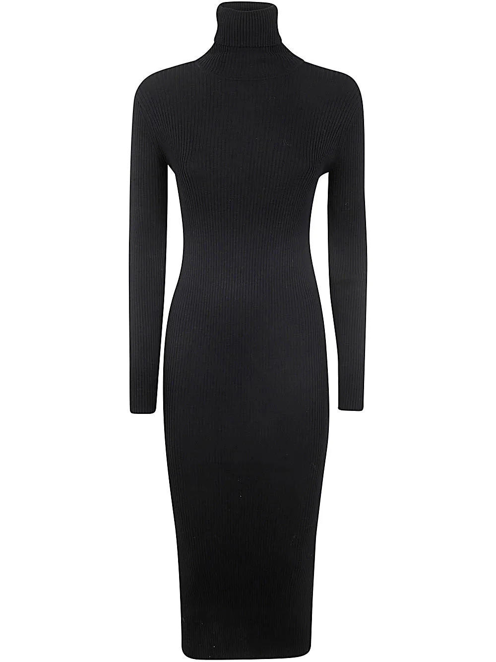 RIBBED TURTLE NECK MIDI DRESS WITH PORTHOLE ON BACK sold by Lord & Taylor