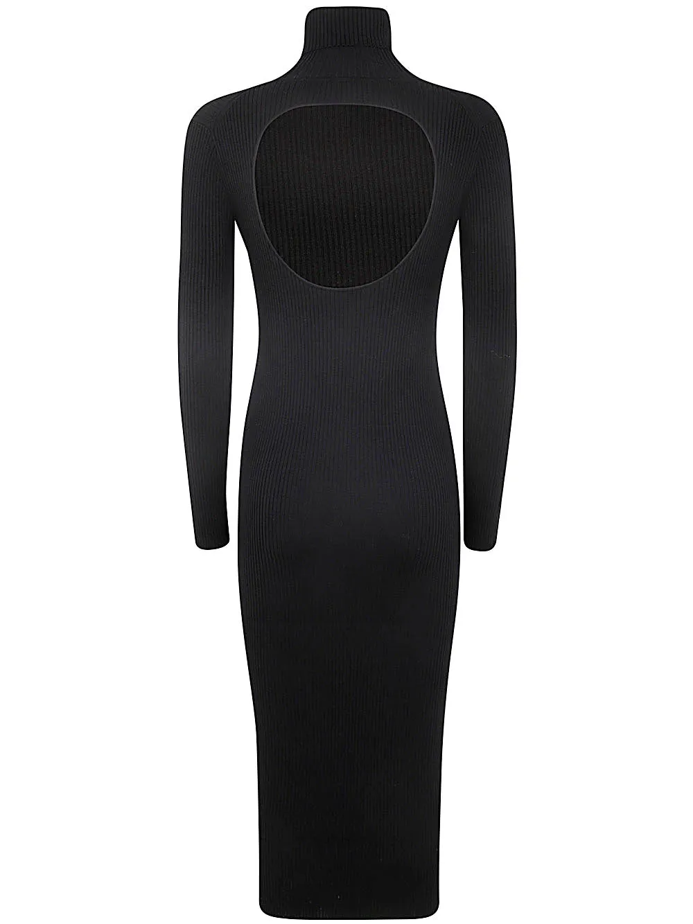 RIBBED TURTLE NECK MIDI DRESS WITH PORTHOLE ON BACK sold by Lord & Taylor product image thumbnail 2