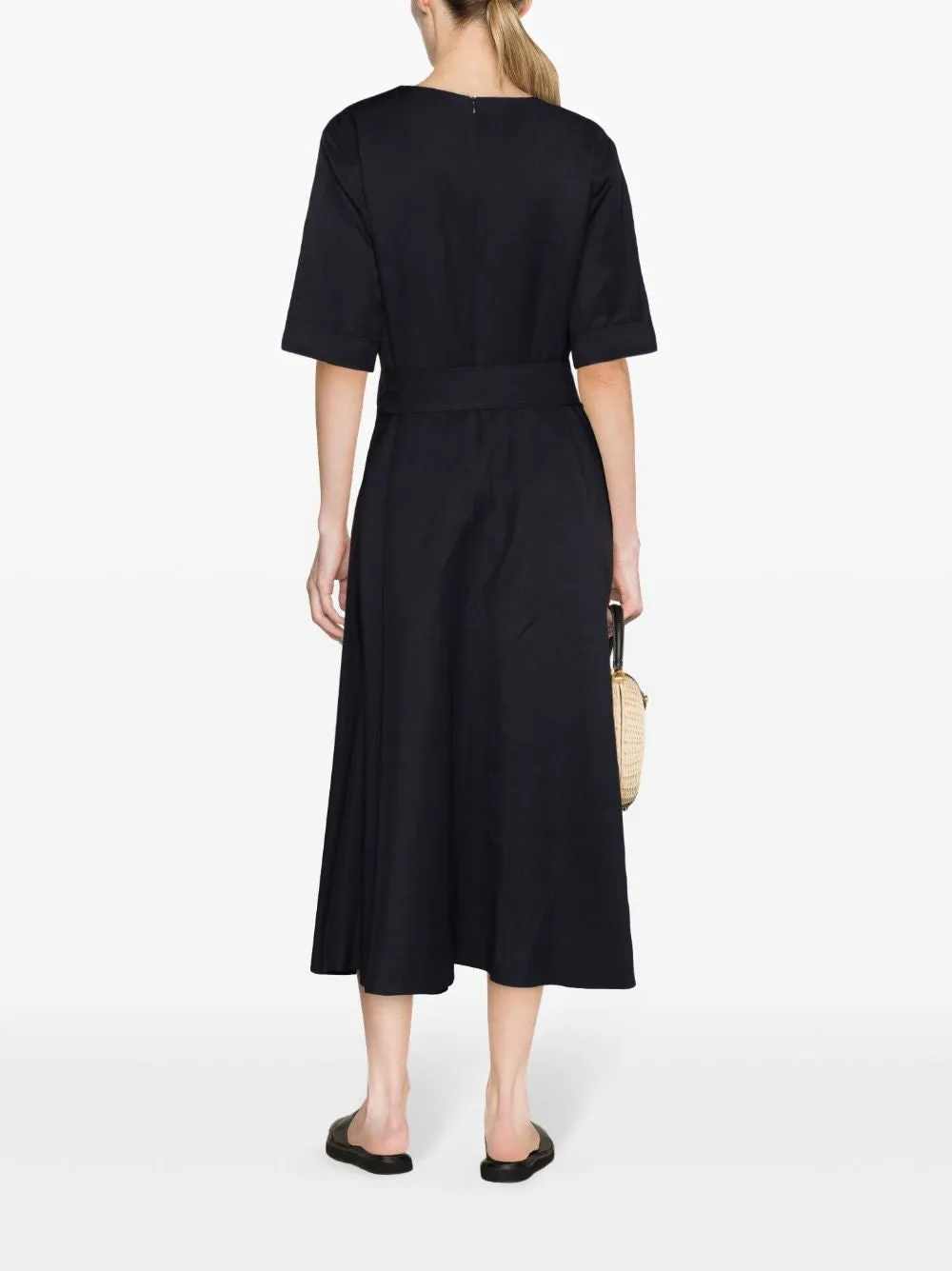 SHORT SLEEVES CREW NECK CHEMISIER DRESS sold by Lord & Taylor product image thumbnail 4