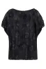 GATHERED JACQUARD BLOUSE sold by Lord & Taylor