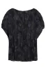 GATHERED JACQUARD BLOUSE sold by Lord & Taylor