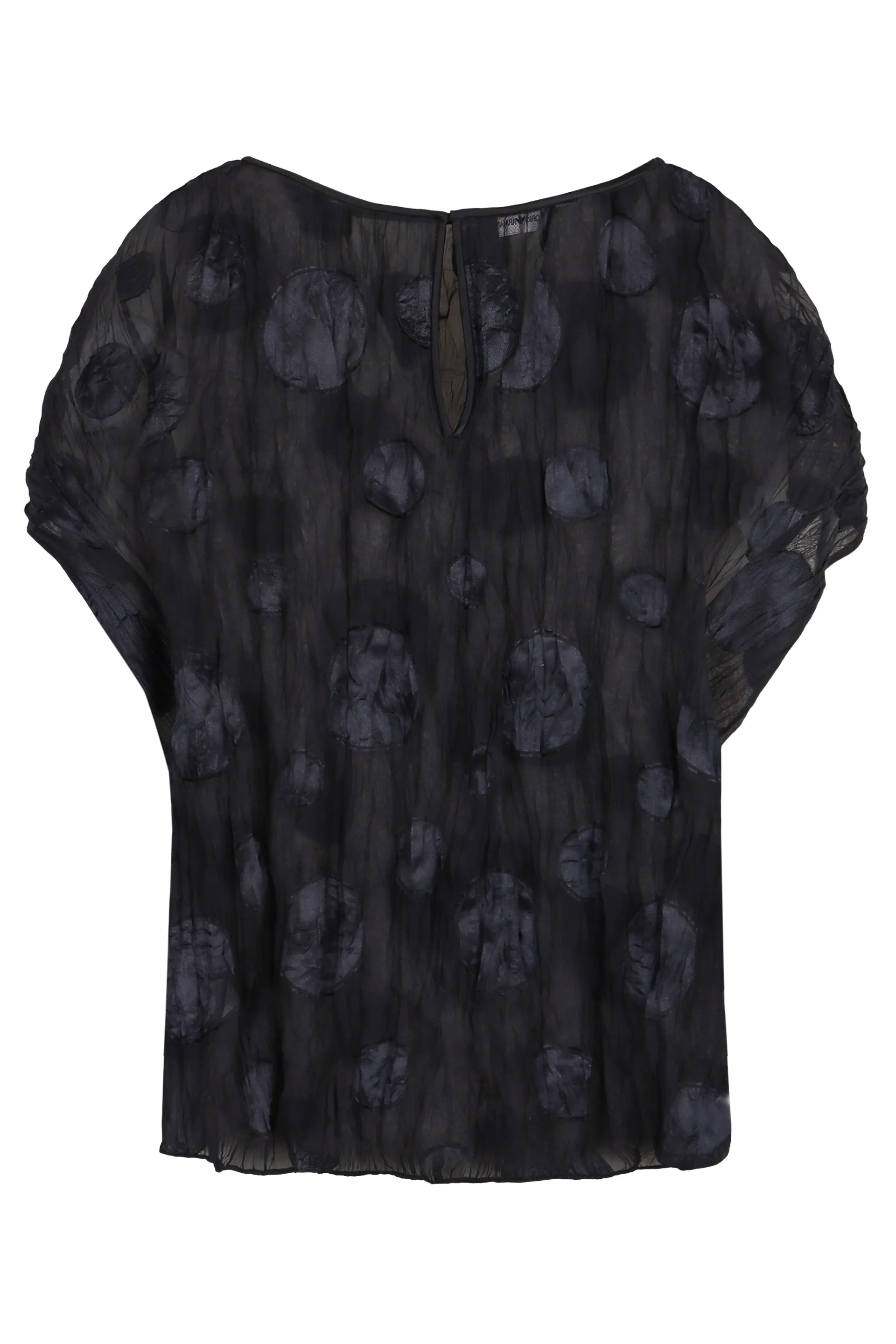 GATHERED JACQUARD BLOUSE sold by Lord & Taylor product image thumbnail 2