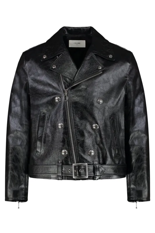 LEATHER BIKER JACKET sold by Lord & Taylor
