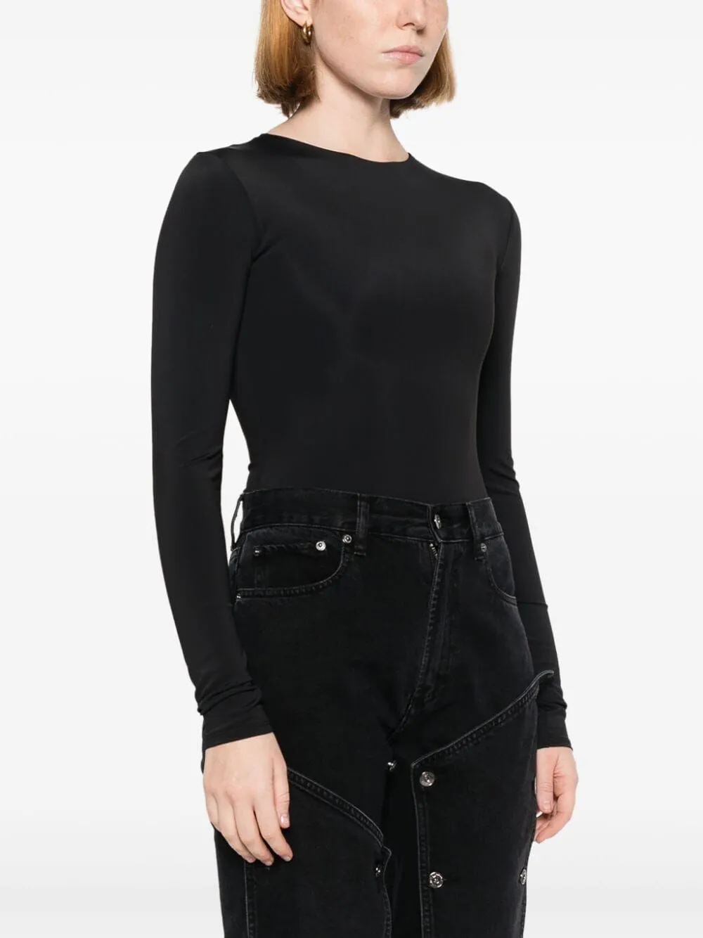 LS BODYSUIT - NYLON SPANDEX sold by Lord & Taylor product image thumbnail 3