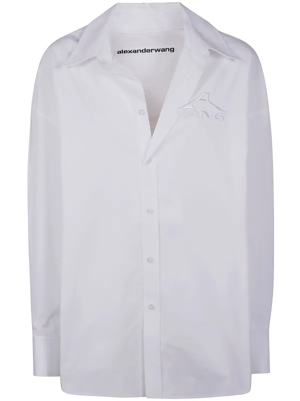 OVERSIZED SHIRT W/ GRAPHIC EMBROIDERY sold by Lord & Taylor