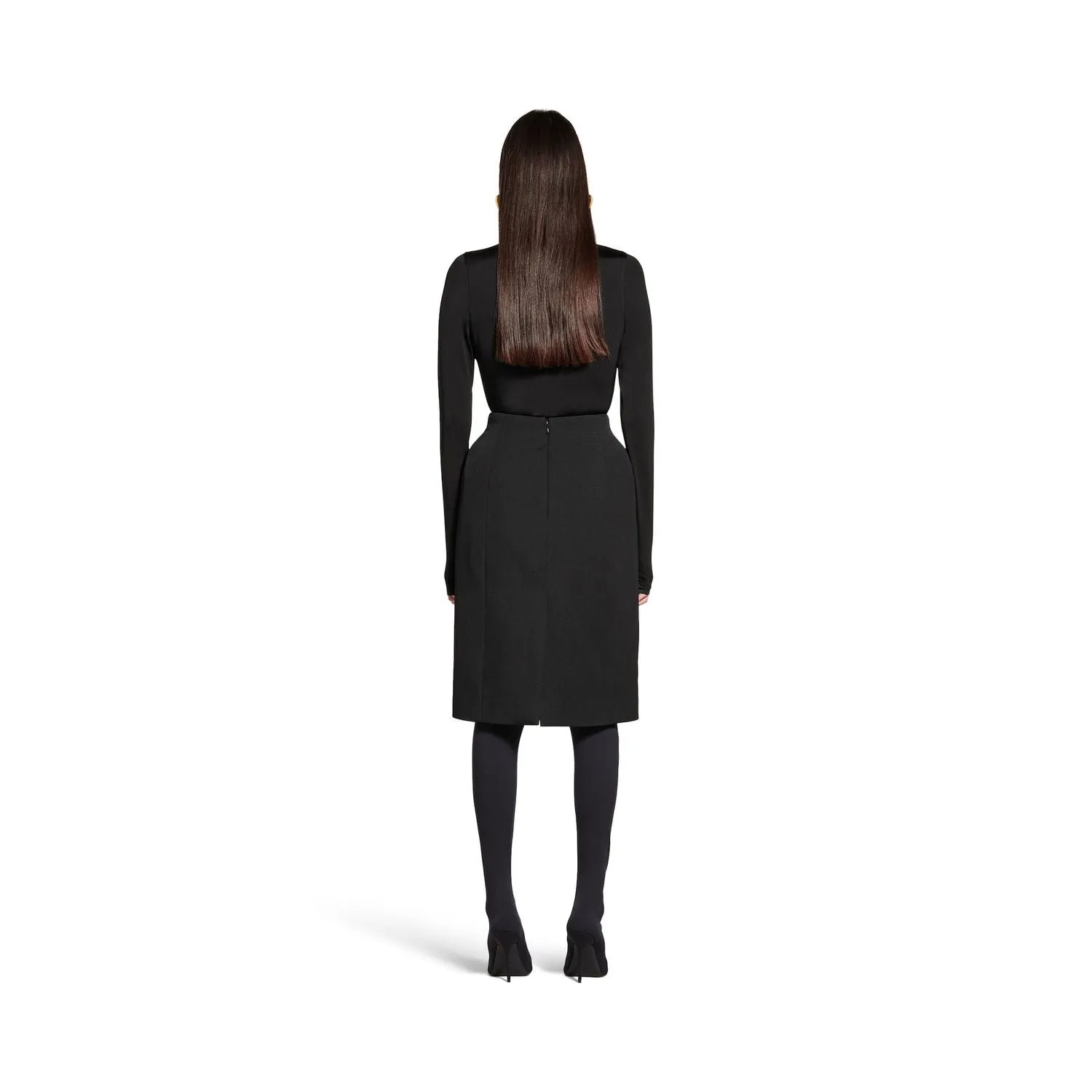 BLACK HOURGLASS MIDI SKIRT sold by Lord & Taylor product image thumbnail 4