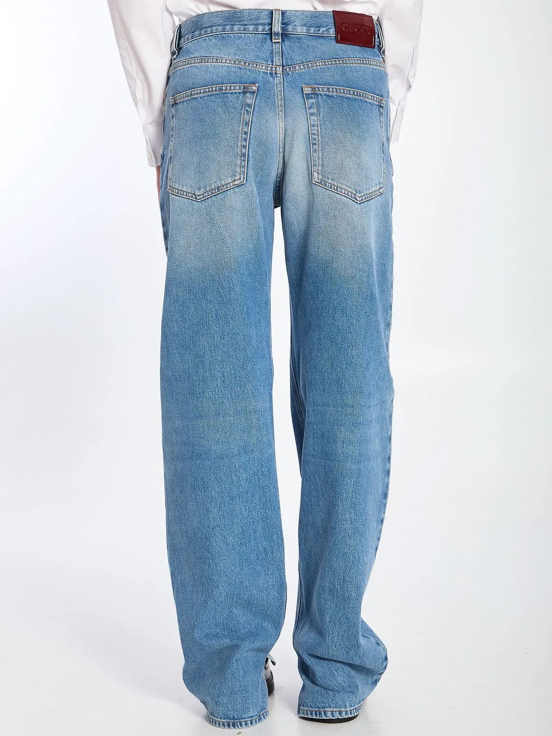 LIGHT BLUE JEANS IN FADED DENIM sold by Lord & Taylor product image thumbnail 4