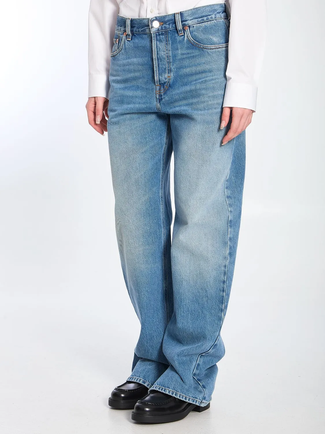 LIGHT BLUE JEANS IN FADED DENIM sold by Lord & Taylor product image thumbnail 2