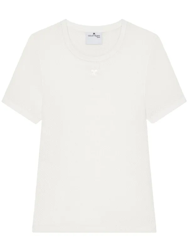 LOGO COTTON T-SHIRT made by Courreges