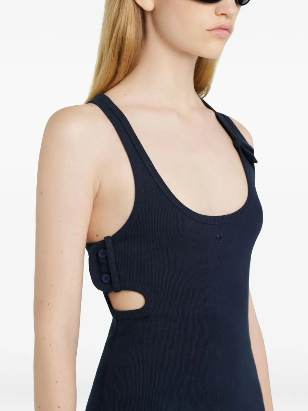 90'S RIBBED COTTON MINI DRESS sold by Lord & Taylor product image thumbnail 4