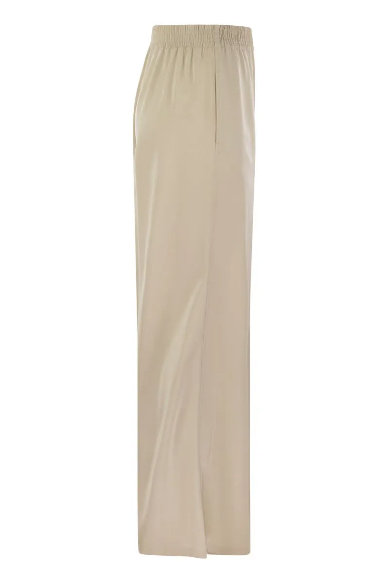 WIDE VISCOSE JOGGING TROUSERS sold by Lord & Taylor product image thumbnail 3