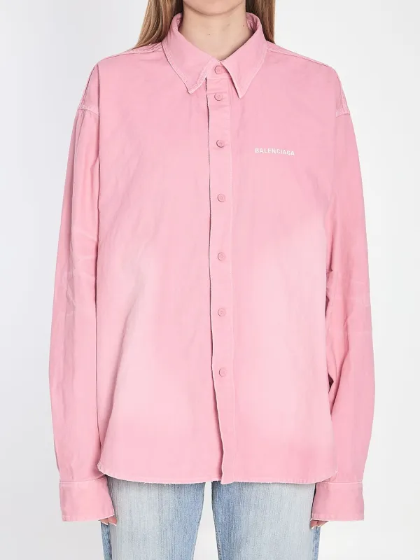 DENIM OVERSHIRT made by Balenciaga