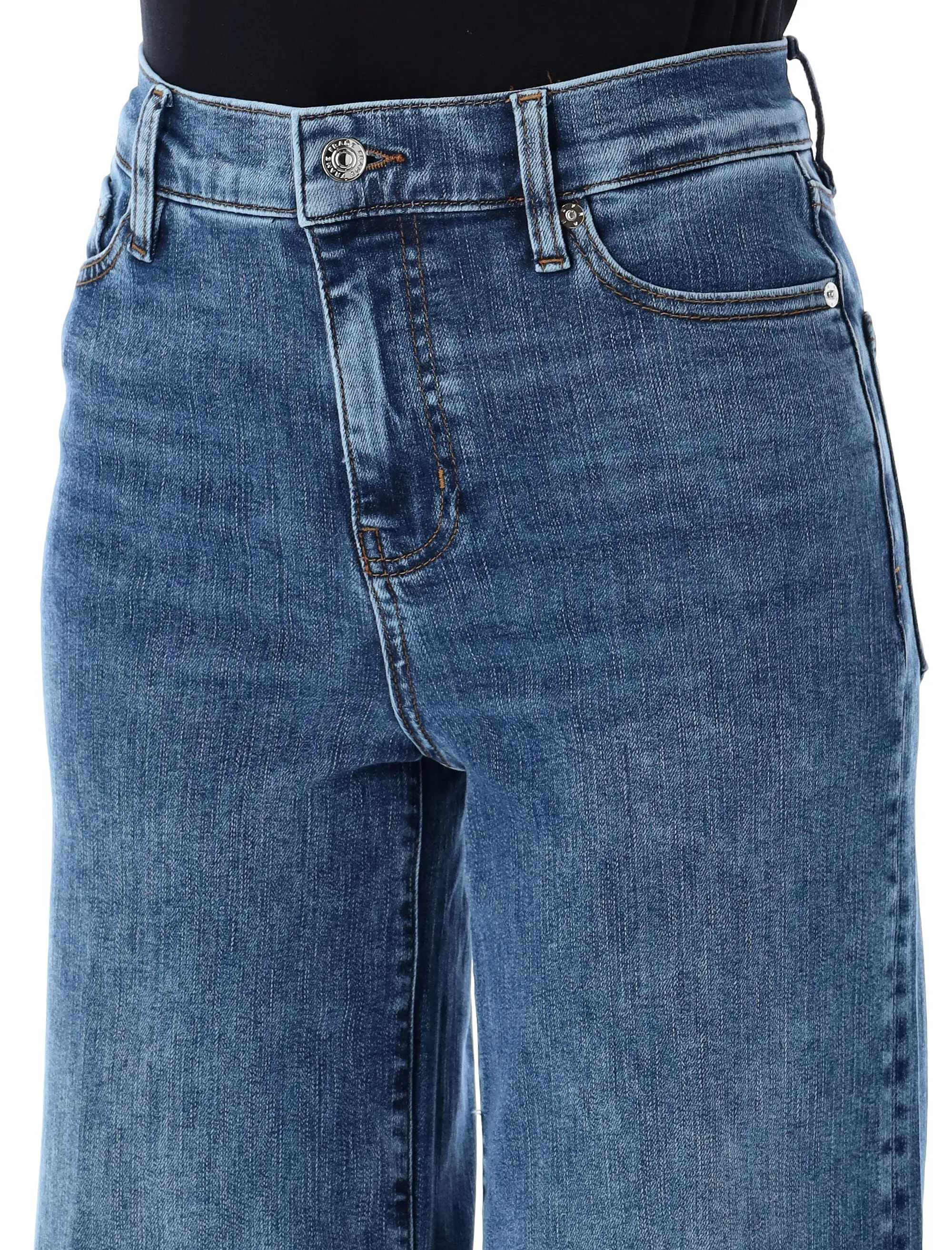 LE SLIM PALAZZO RAW HEM JEANS sold by Lord & Taylor product image thumbnail 3