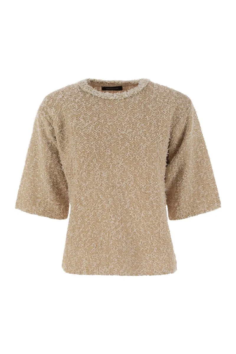 TWEED-EFFECT CREW-NECK T-SHIRT sold by Lord & Taylor