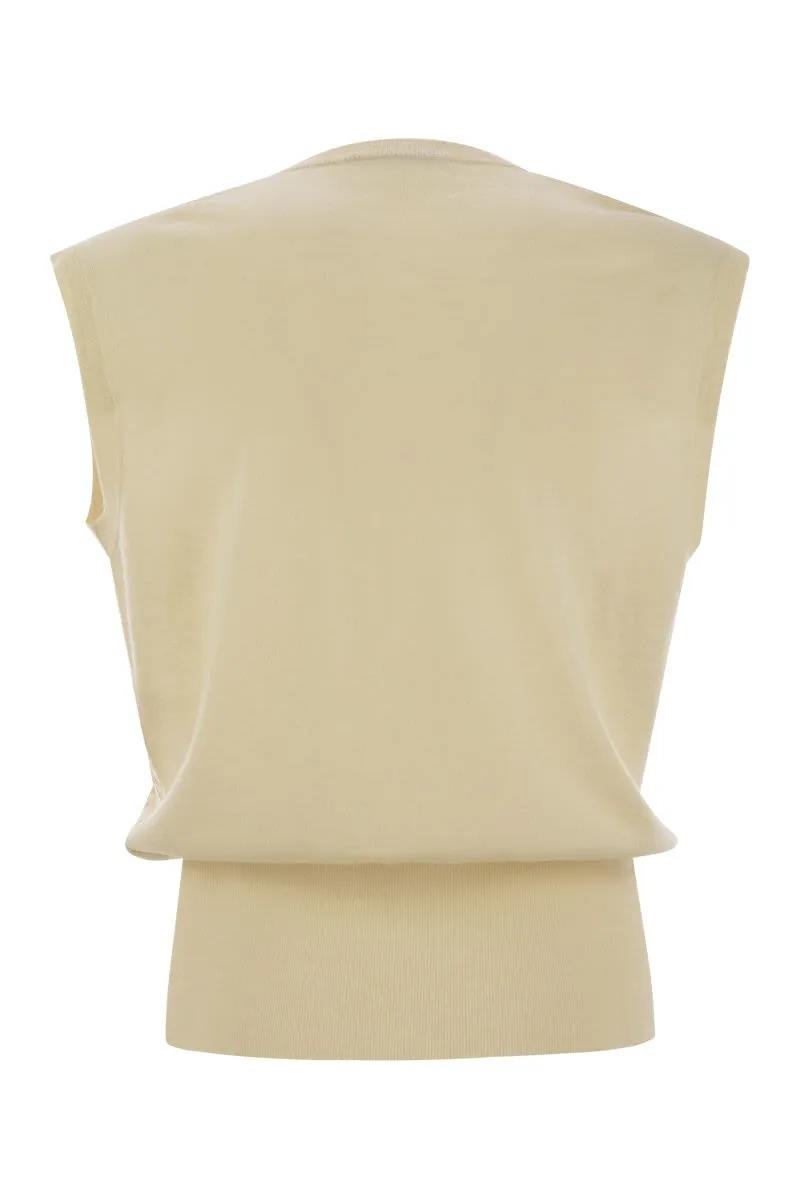 WOOL AND COTTON WAISTCOAT WITH SEQUINS sold by Lord & Taylor product image thumbnail 2