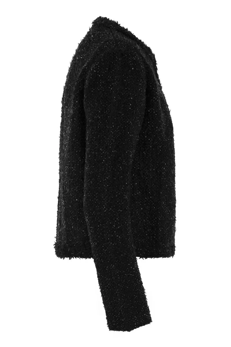 TWEED-EFFECT YARN CARDIGAN sold by Lord & Taylor product image thumbnail 3