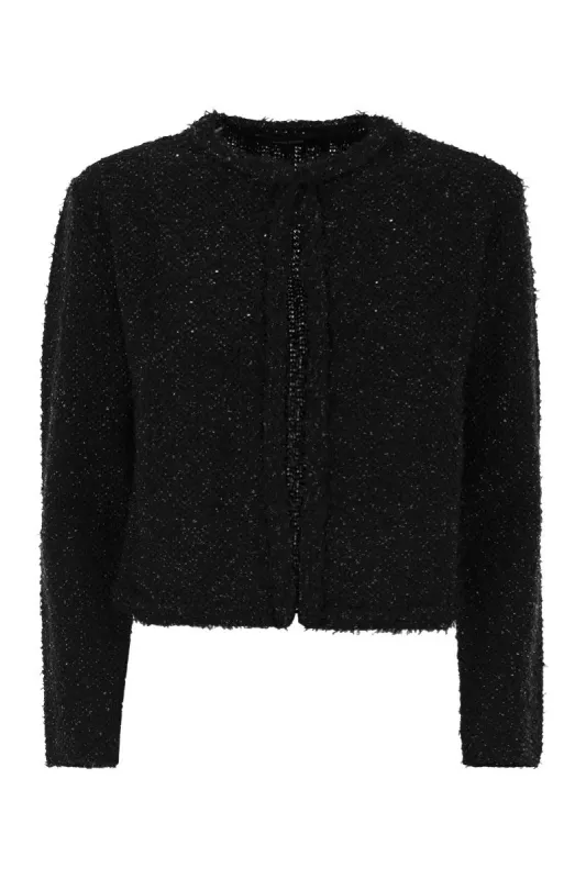 TWEED-EFFECT YARN CARDIGAN sold by Lord & Taylor