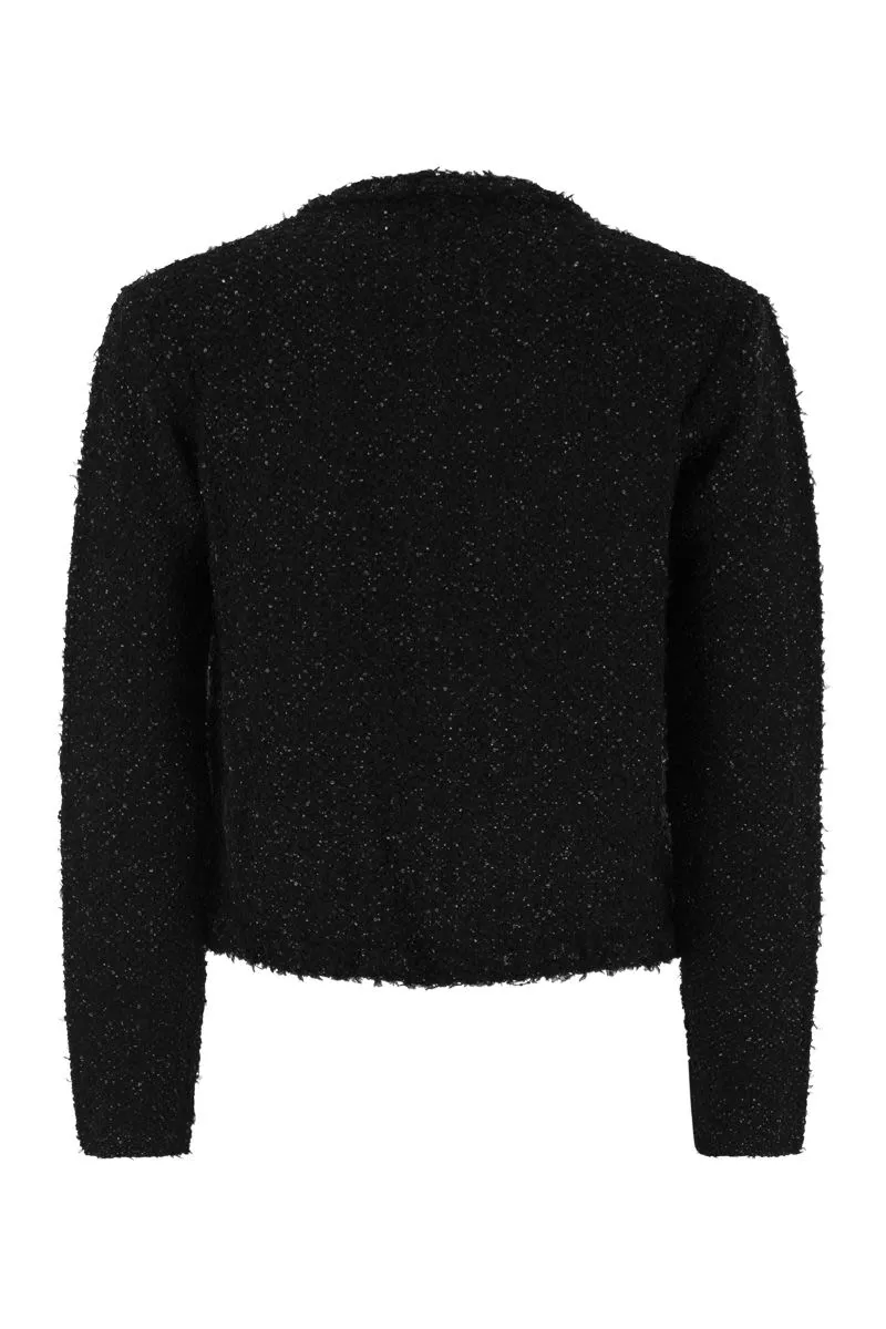 TWEED-EFFECT YARN CARDIGAN sold by Lord & Taylor product image thumbnail 2