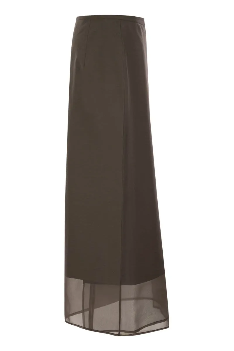 FLUID SKIRT IN COTTON BLEND sold by Lord & Taylor product image thumbnail 3