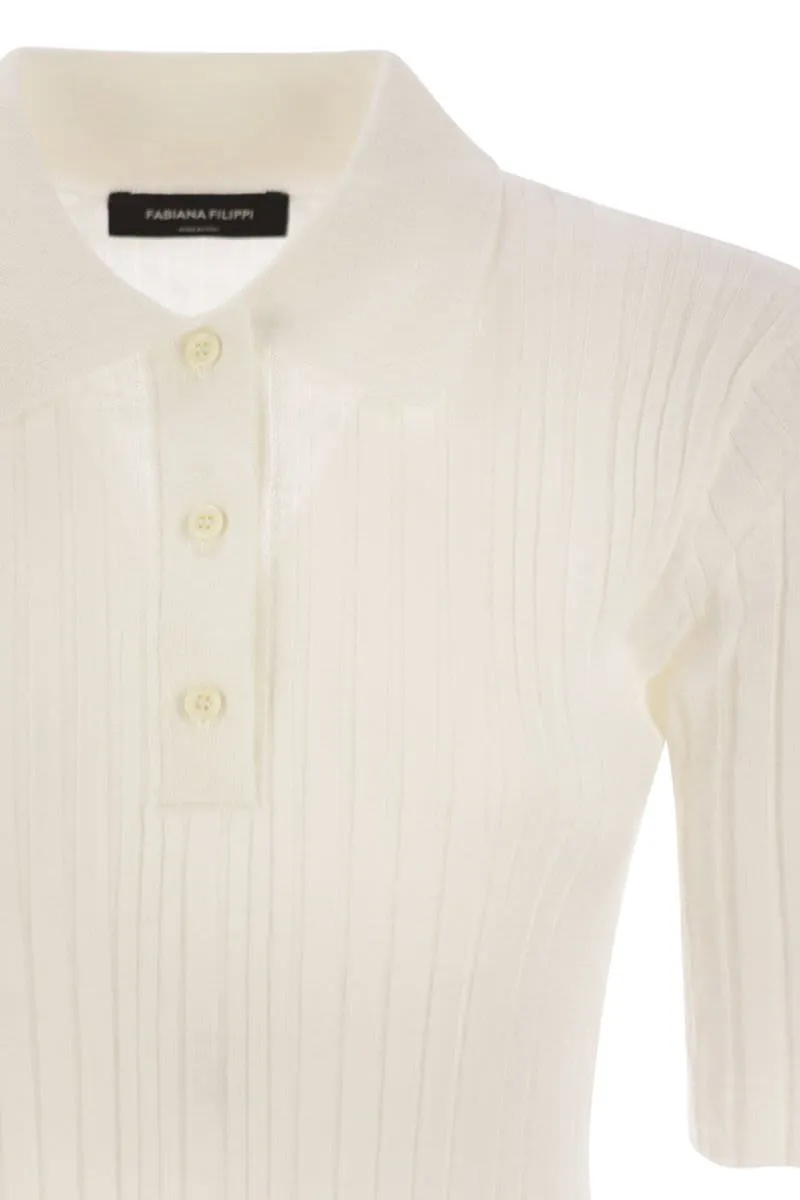 RIBBED JERSEY POLO SHIRT sold by Lord & Taylor product image thumbnail 4