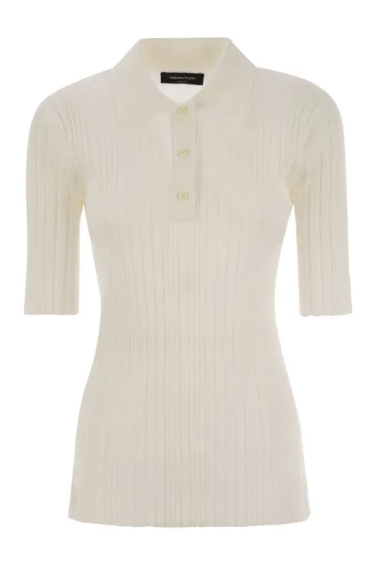 RIBBED JERSEY POLO SHIRT sold by Lord & Taylor