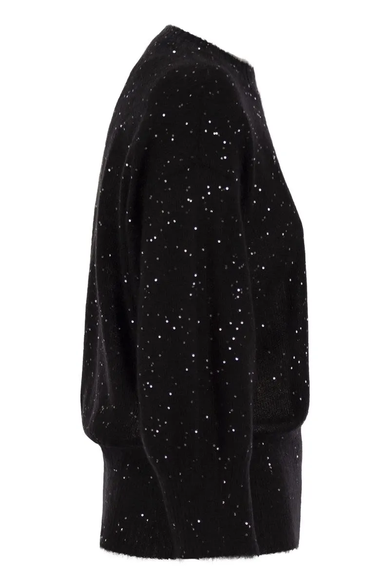 MOHAIR SWEATER WITH MICRO SEQUINS sold by Lord & Taylor product image thumbnail 3