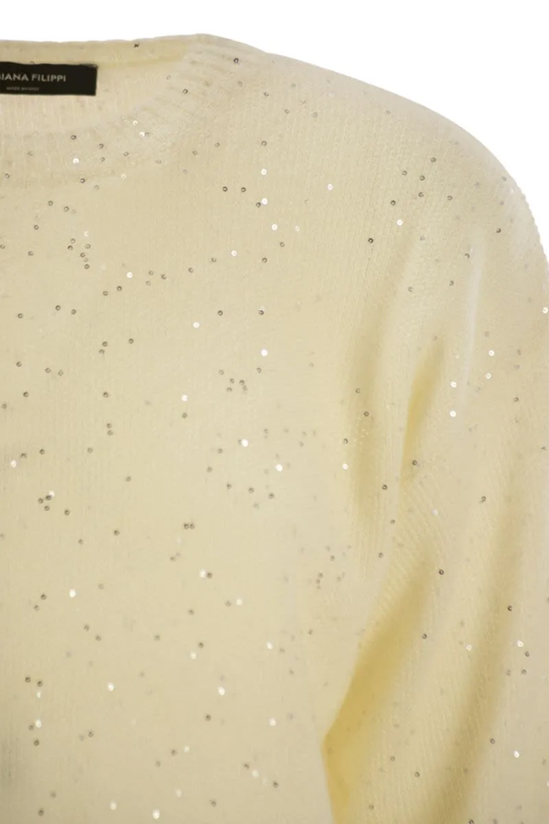 MOHAIR SWEATER WITH MICRO SEQUINS sold by Lord & Taylor product image thumbnail 4