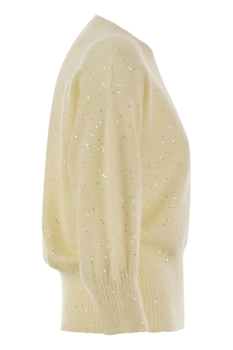 MOHAIR SWEATER WITH MICRO SEQUINS sold by Lord & Taylor product image thumbnail 3