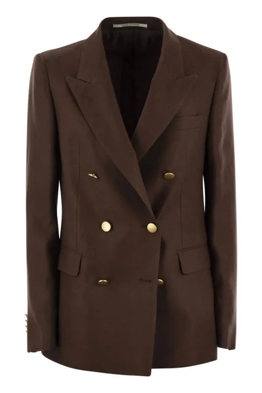 PARIS - LINEN DOUBLE-BREASTED BLAZER sold by Lord & Taylor