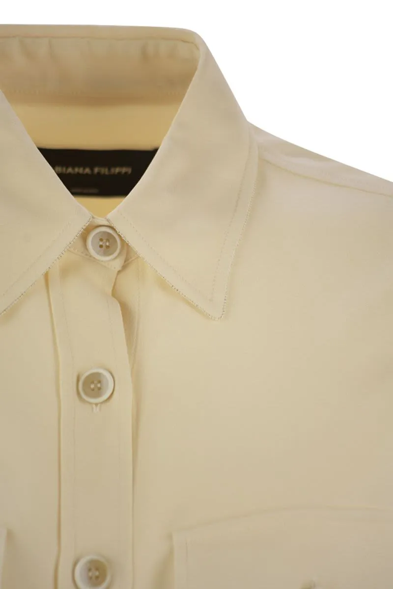 BOMBER JACKET WITH FRONT POCKETS AND DIAMOND THREAD sold by Lord & Taylor product image thumbnail 4