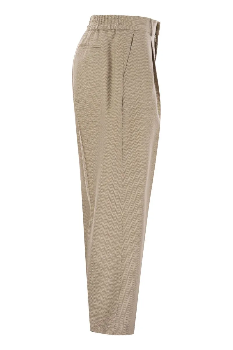DAISY - WOOL AND CASHMERE PINSTRIPE PANTS sold by Lord & Taylor product image thumbnail 3