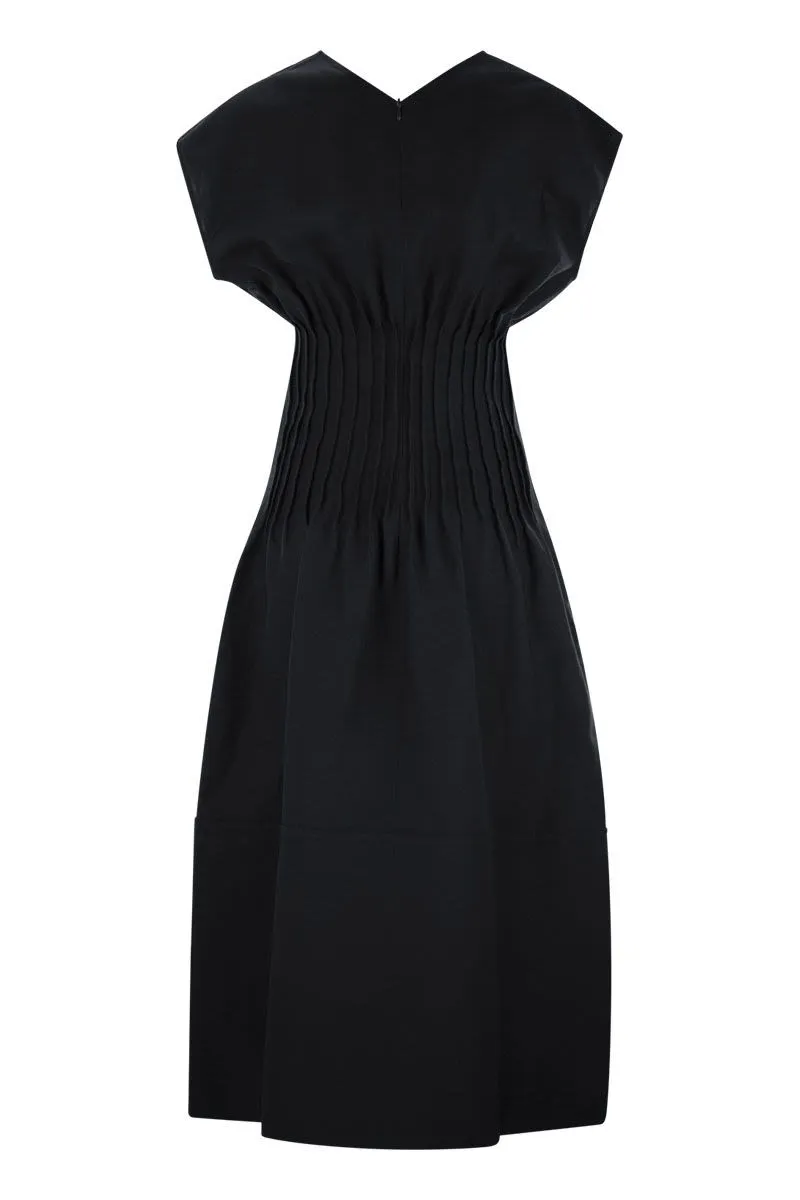 VISCOSE AND LINEN CORSET WAIST DRESS sold by Lord & Taylor product image thumbnail 2