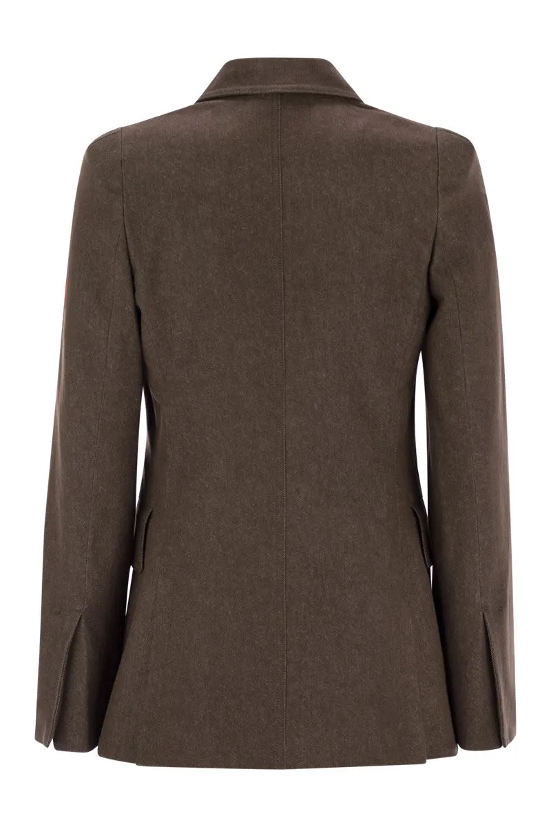 AGGUATI - DENIM-EFFECT COTTON BLAZER sold by Lord & Taylor product image thumbnail 2