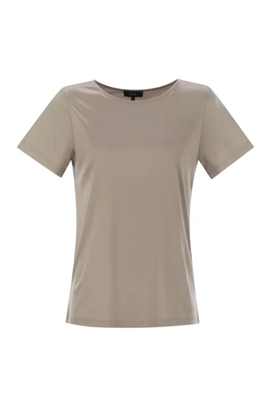 JERSEY T-SHIRT WITH BOAT NECKLINE sold by Lord & Taylor