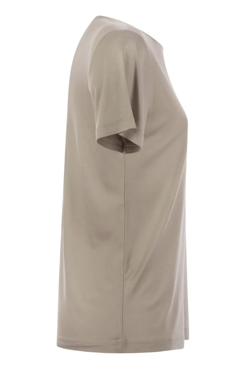 JERSEY T-SHIRT WITH BOAT NECKLINE sold by Lord & Taylor product image thumbnail 3