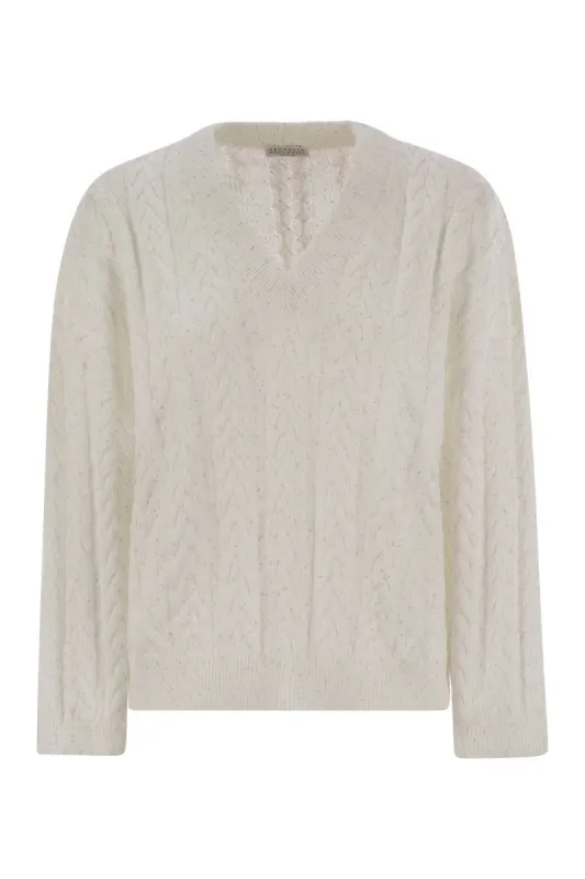 DAZZLING DOUBLE CABLE COTTON JERSEY sold by Lord & Taylor