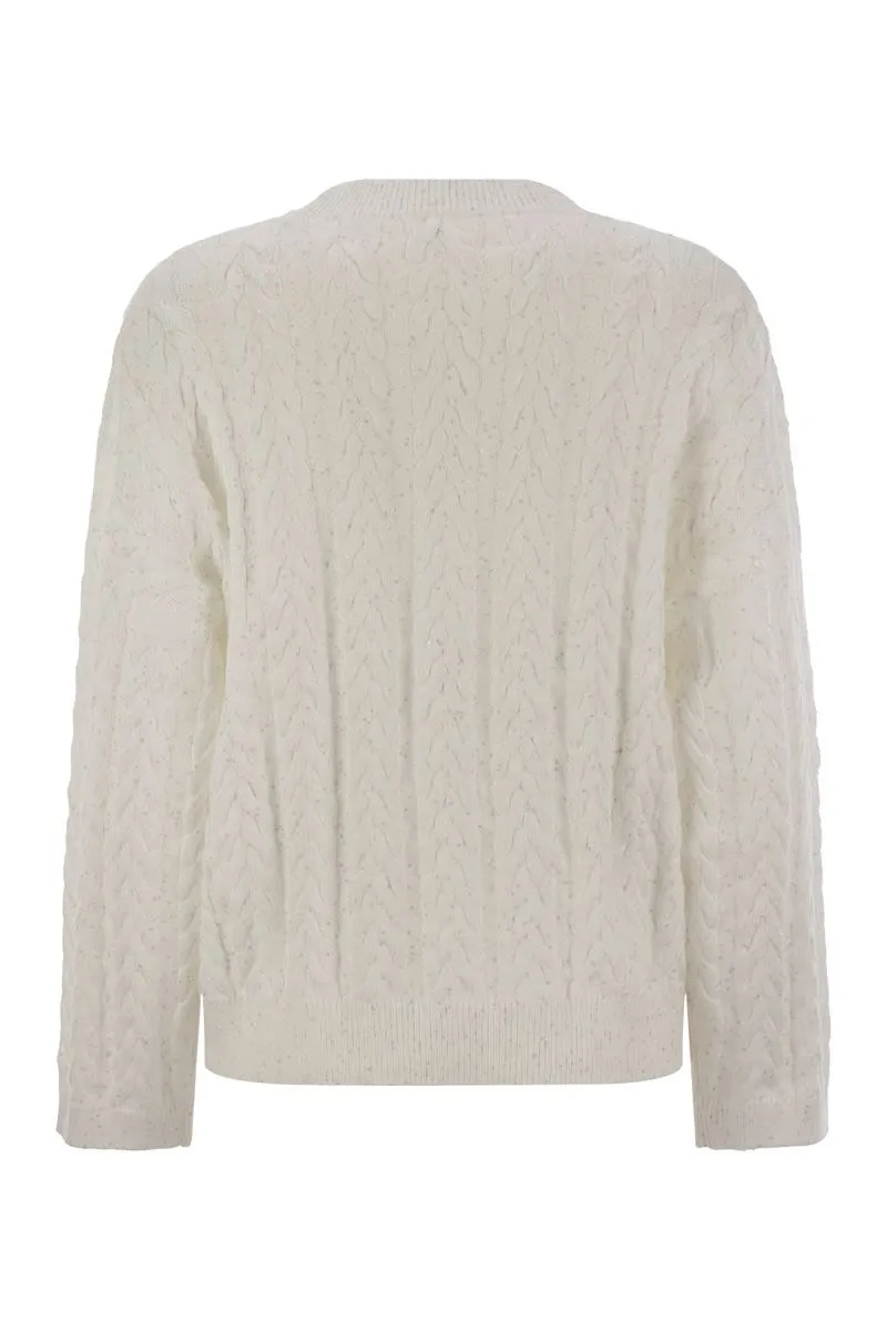DAZZLING DOUBLE CABLE COTTON JERSEY sold by Lord & Taylor product image thumbnail 2