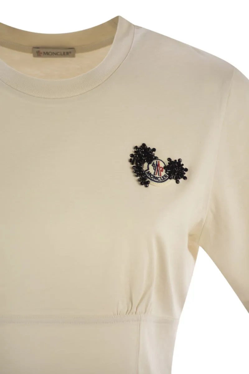 COTTON T-SHIRT WITH HANDMADE BEADS sold by Lord & Taylor product image thumbnail 4