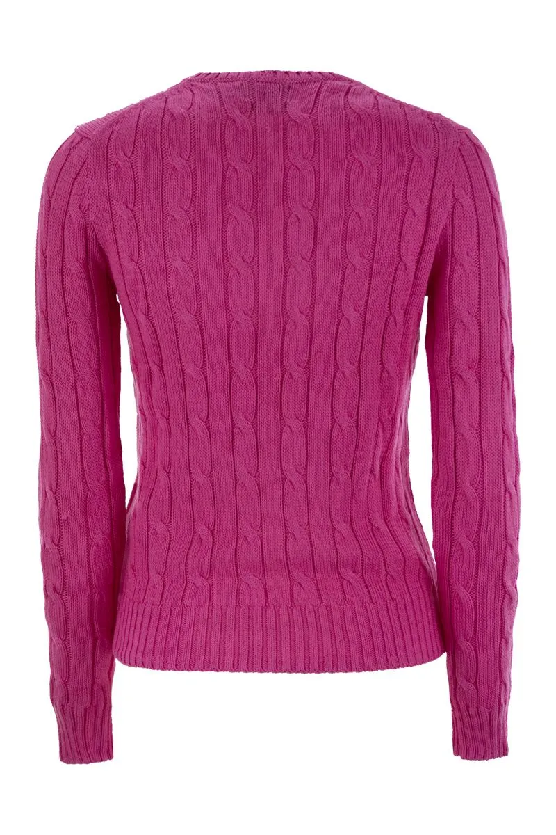 SLIM-FIT CABLE KNIT sold by Lord & Taylor product image thumbnail 2