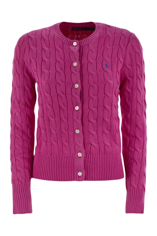 PLAITED CARDIGAN WITH LONG SLEEVES sold by Lord & Taylor