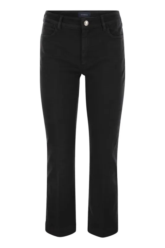 NILLY - FIVE-POCKET MINI FLARE TROUSERS sold by Lord & Taylor