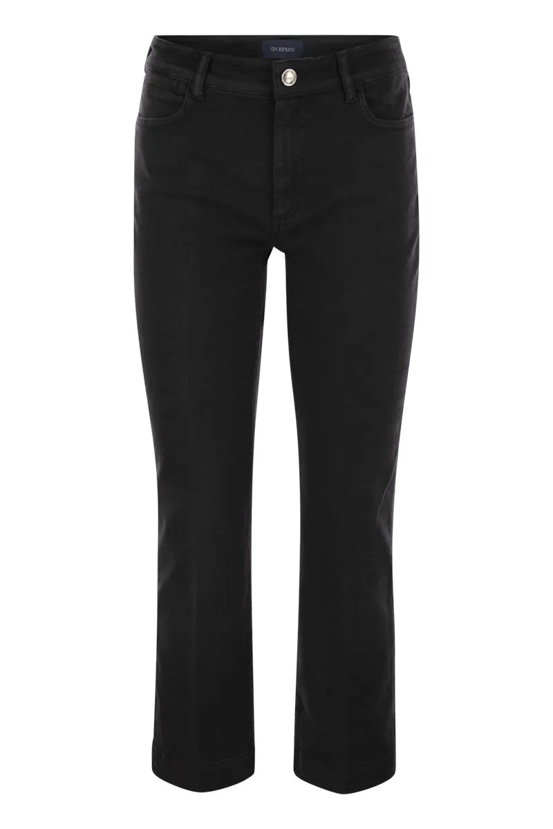 NILLY - FIVE-POCKET MINI FLARE TROUSERS sold by Lord & Taylor